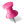 Map Marker Pushpin 1 Left Pink Icon 24x24 png