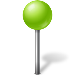 Map Marker Ball Chartreuse Icon 256x256 png