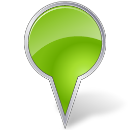 Map Marker Bubble Chartreuse Icon 256x256 png