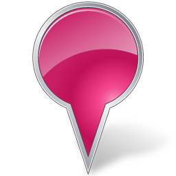 Map Marker Bubble Pink Icon 256x256 png