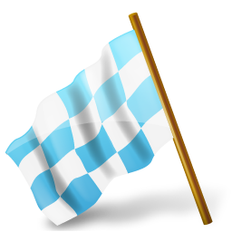 Map Marker Chequered Flag Left Azure Icon 256x256 png