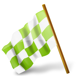 Map Marker Chequered Flag Left Chartreuse Icon 256x256 png