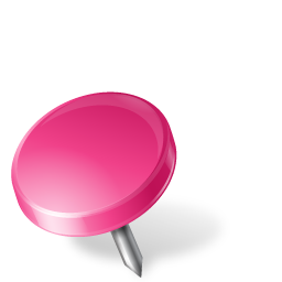 Map Marker Drawing Pin Left Pink Icon 256x256 png