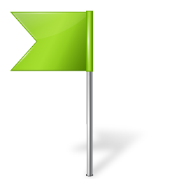 Map Marker Flag 4 Left Chartreuse Icon 256x256 png