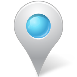 Map Marker Inside Azure Icon 256x256 png