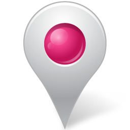 Map Marker Inside Pink Icon 256x256 png