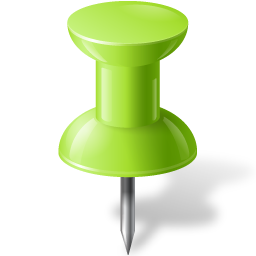 Map Marker Pushpin 1 Chartreuse Icon 256x256 png