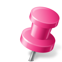Map Marker Pushpin 2 Right Pink Icon 256x256 png