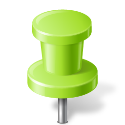 Map Marker Pushpin 2 Chartreuse Icon 256x256 png