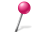 Map Marker Ball Right Pink Icon 32x32 png