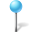 Map Marker Ball Azure Icon 32x32 png