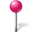 Map Marker Ball Pink Icon 32x32 png