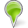 Map Marker Bubble Chartreuse Icon 32x32 png