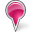 Map Marker Bubble Pink Icon 32x32 png