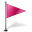 Map Marker Flag 1 Right Pink Icon 32x32 png