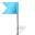 Map Marker Flag 4 Left Azure Icon 32x32 png