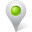 Map Marker Inside Chartreuse Icon 32x32 png