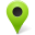 Map Marker Outside Chartreuse Icon 32x32 png
