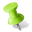 Map Marker Pushpin 1 Left Chartreuse Icon 32x32 png