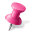 Map Marker Pushpin 1 Right Pink Icon 32x32 png
