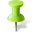 Map Marker Pushpin 1 Chartreuse Icon 32x32 png