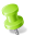 Map Marker Pushpin 2 Left Chartreuse Icon 32x32 png