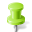 Map Marker Pushpin 2 Chartreuse Icon 32x32 png