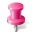 Map Marker Pushpin 2 Pink Icon 32x32 png
