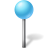 Map Marker Ball Azure Icon