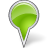 Map Marker Bubble Chartreuse Icon