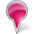 Map Marker Bubble Pink Icon