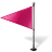 Map Marker Flag 1 Left Pink Icon 48x48 png