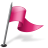 Map Marker Flag 3 Right Pink Icon 48x48 png