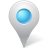 Map Marker Inside Azure Icon 48x48 png