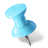 Map Marker Pushpin 1 Left Azure Icon 48x48 png