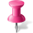 Map Marker Pushpin 1 Pink Icon 48x48 png