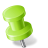 Map Marker Pushpin 2 Left Chartreuse Icon 48x48 png