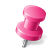 Map Marker Pushpin 2 Right Pink Icon