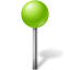 Map Marker Ball Chartreuse Icon 64x64 png