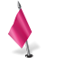 Map Marker Flag 2 Left Pink Icon 64x64 png