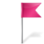Map Marker Flag 4 Right Pink Icon 64x64 png