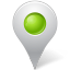 Map Marker Inside Chartreuse Icon 64x64 png
