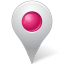 Map Marker Inside Pink Icon 64x64 png