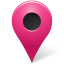 Map Marker Outside Pink Icon 64x64 png
