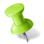 Map Marker Pushpin 1 Left Chartreuse Icon 64x64 png