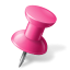 Map Marker Pushpin 1 Right Pink Icon 64x64 png