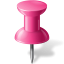Map Marker Pushpin 1 Pink Icon 64x64 png