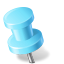Map Marker Pushpin 2 Left Azure Icon 64x64 png