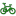 Bicycle Green 2 Icon 16x16 png