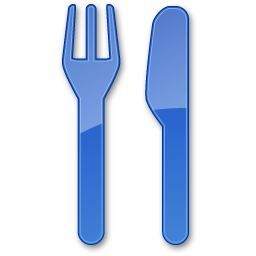 Restaurant Blue 2 Icon 256x256 png